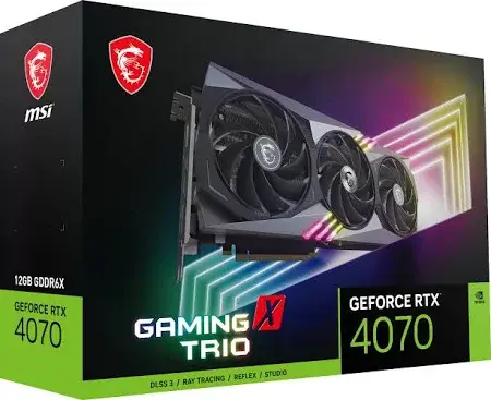 MSI GeForce RTX 4070 Gaming x Trio 12g